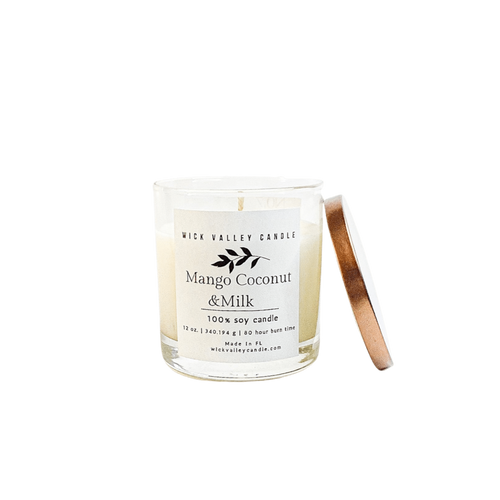 Mango Coconut Candle | Mango & Coconut Candle | Wick Valley Candle Co