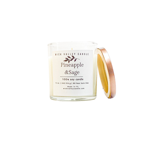 Pineapple Sage Candle | Best Pineapple Candle | Wick Valley Candle Co